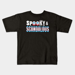 Spooky and Scandalous Transgender Pride Hallowen Kids T-Shirt